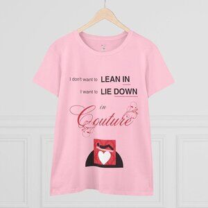 Lie Down in Couture Juicy-Inspired SS Crew Logo Tee - Print on Demand Custom